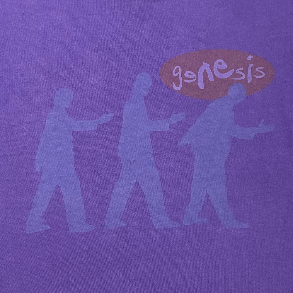 🎸 '21 Genesis Band I Can't Dance Album 2 Side Tour Reprint Purple Lucky Brand T - Picture 8 of 16